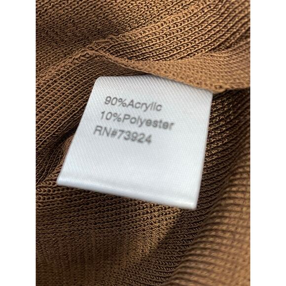 Ming Wang Dress XS Brown Stretch Knit Sleeveless Minimalist Quiet Luxury NWT - Picture 6 of 7